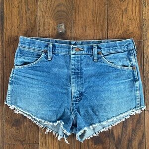 Vintage Wrangler Made in Mexico, cut-offs. Size 32 waist